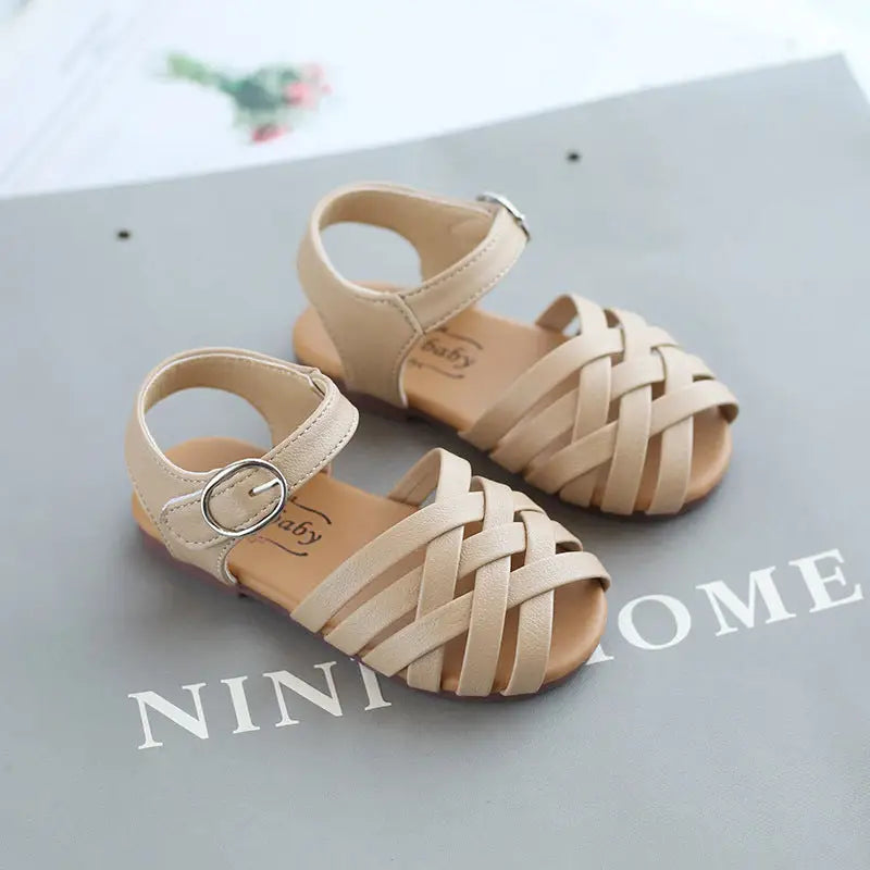 Cozy Toes Woven Sandals - Pink / 21