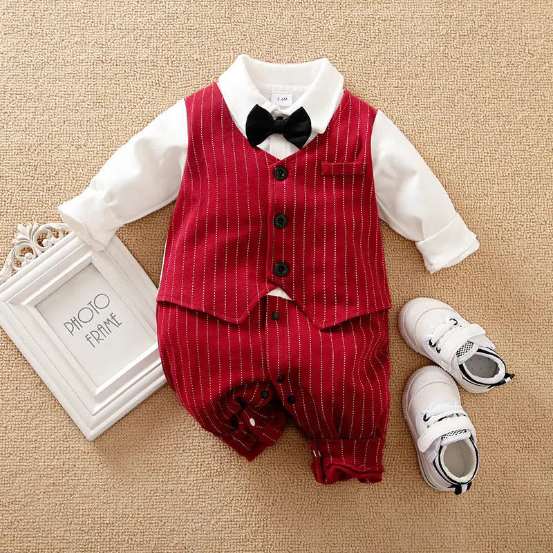 CozyAcorn: Autumn Rompers for Baby Boys
