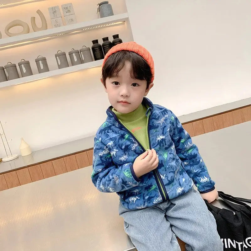CozyBabe Fleece Jacket - Dinosaur / 110cm