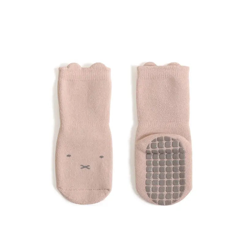 CozyCotton Kids Socks - Pink bunny / L