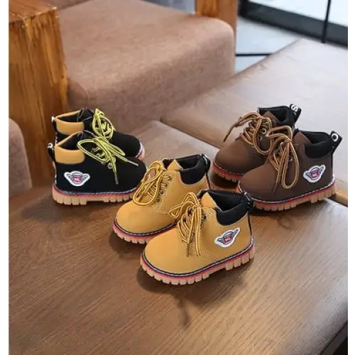 CozyCotton Tots: Velvet Warmth Boots 1-3Y