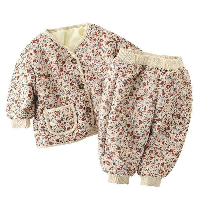 CozyCub Fleece Winter Baby Set - Khaki / 73cm