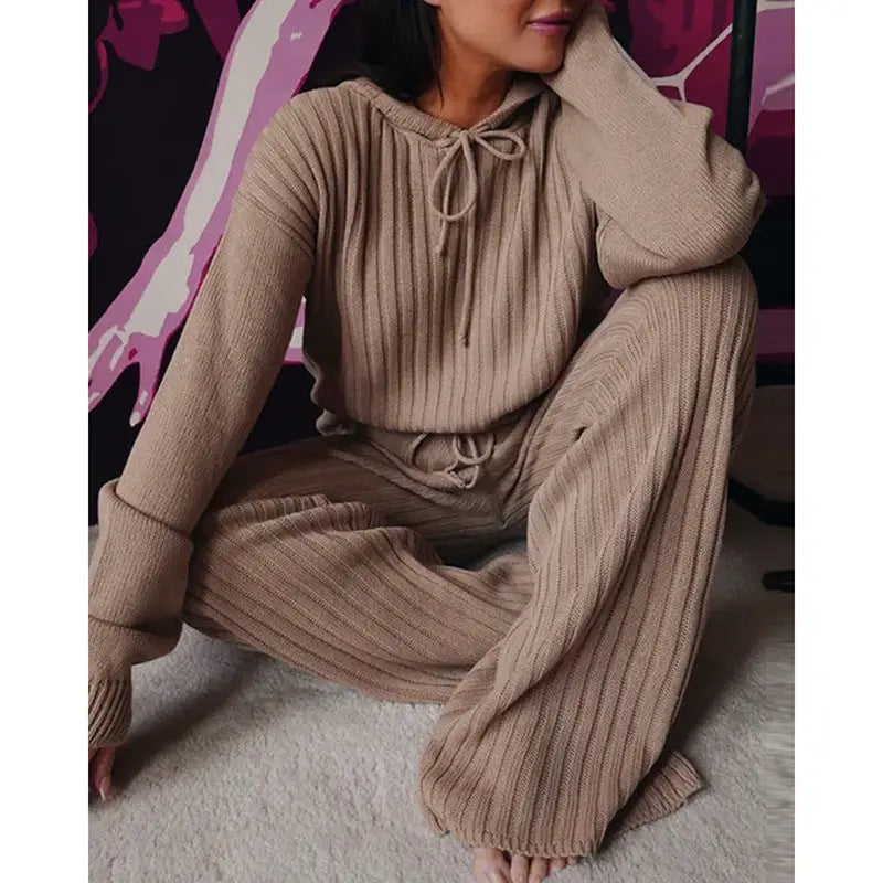 CozyFit Hooded Suit - Coffee / XXL - 4