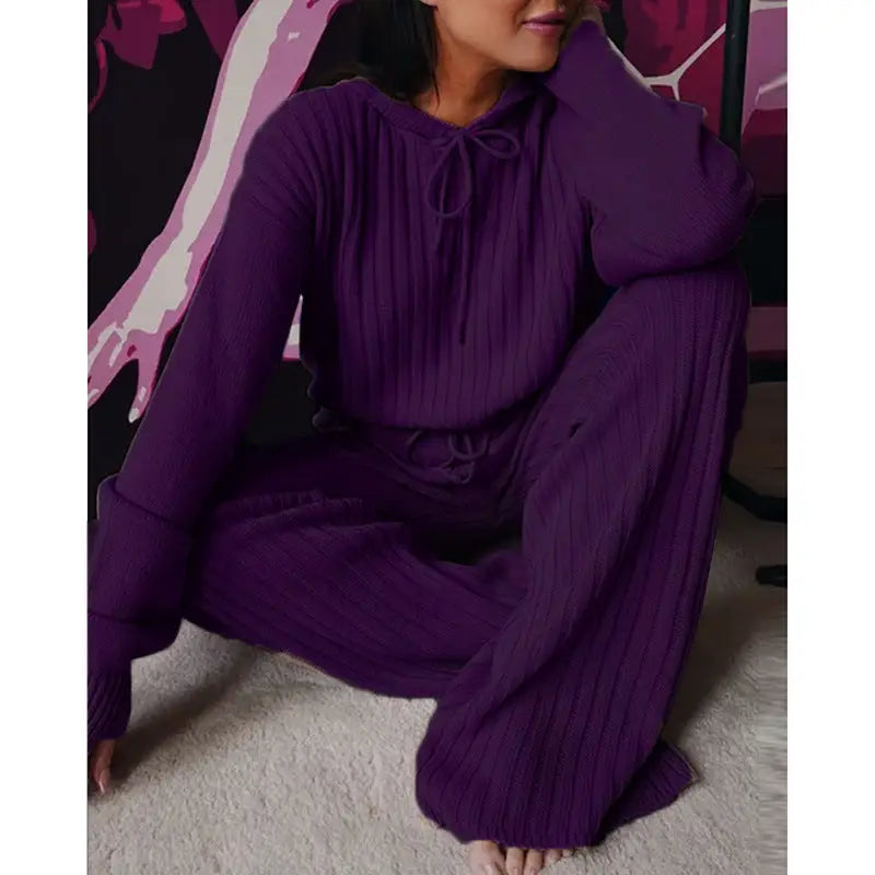 CozyFit Hooded Suit - Purple / XXL - 4