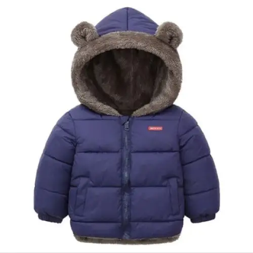 CozyKids Reversible Jacket - Navy Blue / 100cm