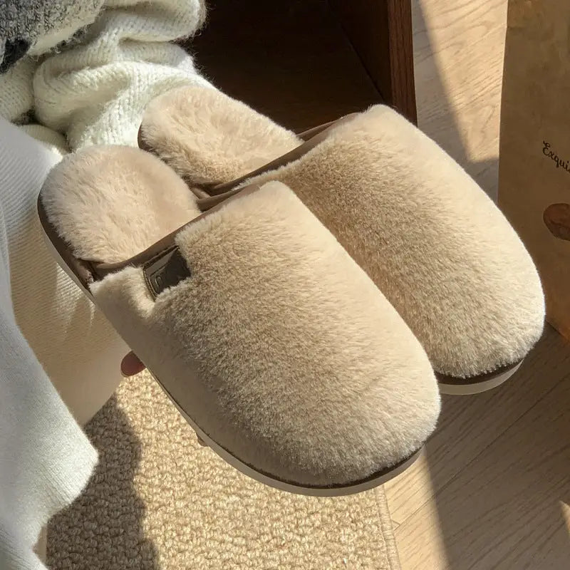 CozyStep: Unisex Non-Slip Winter Plush Slippers - 4