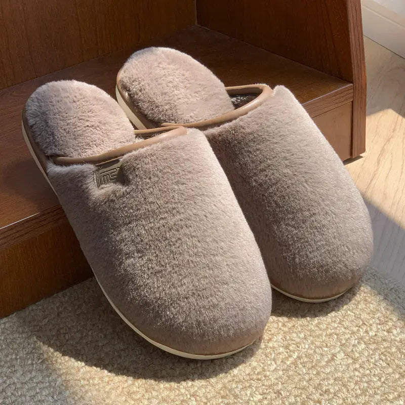 CozyStep: Unisex Non-Slip Winter Plush Slippers - Brown / 40to41 - 4