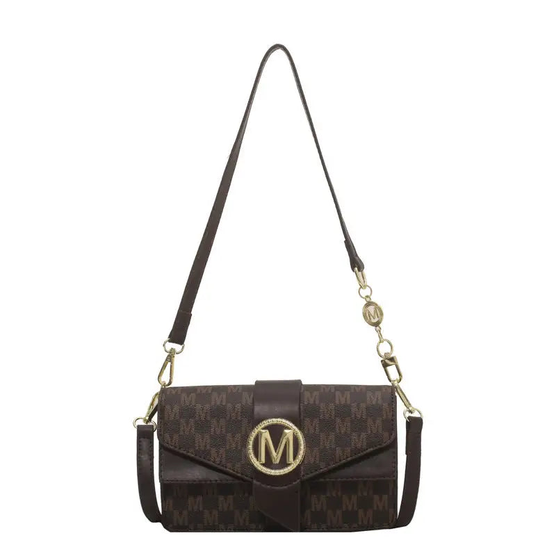 Creamy White and Pink PU Flap Bag with Nylon Lining and Zipper Compartments