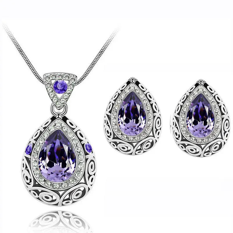 CrystalShield Necklace - Purple