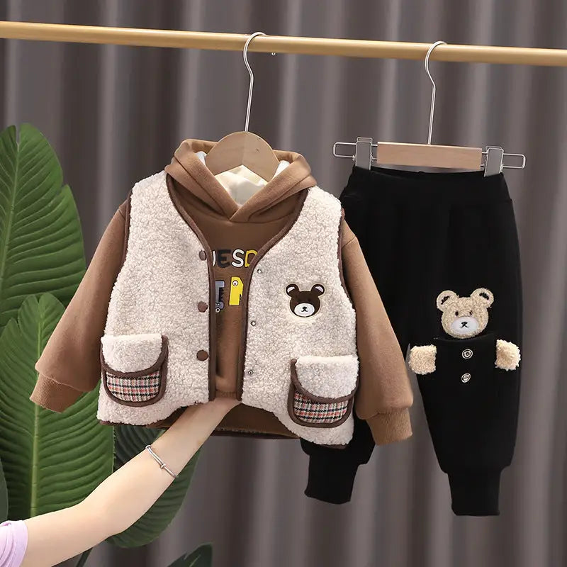 CuddleCozy: Plush Velvet Kidswear Collection