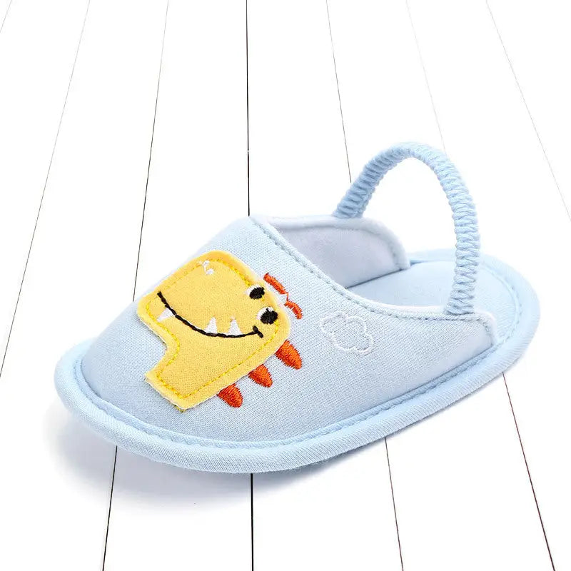 CuddleSteps: Non-Slip Baby Cotton Slippers - Blue / 11