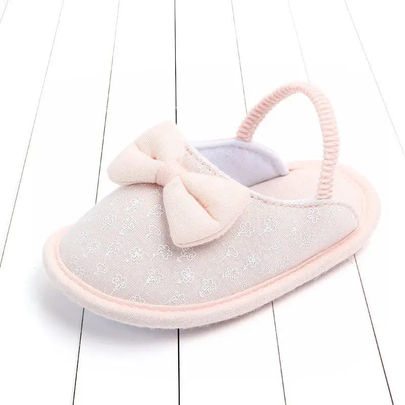 CuddleSteps: Non-Slip Baby Cotton Slippers - Bowknot / 13