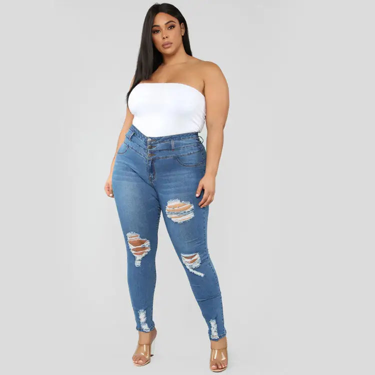CurveFlex Ripped Jeans