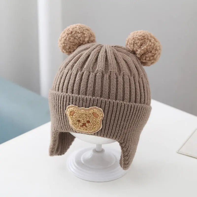 Cute Bear Baby Hat - Coffee / 46cmto52cm