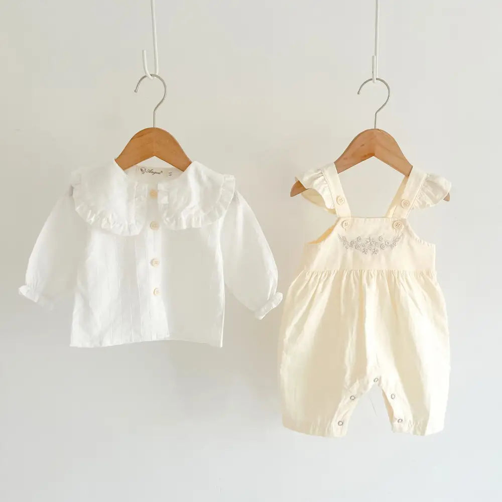 CutieCrawl: Adjustable Baby Girl Suspender Romper