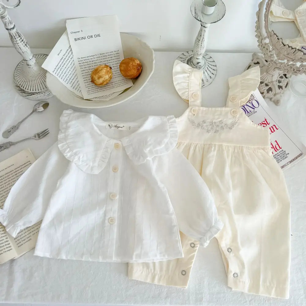 CutieCrawl: Adjustable Baby Girl Suspender Romper