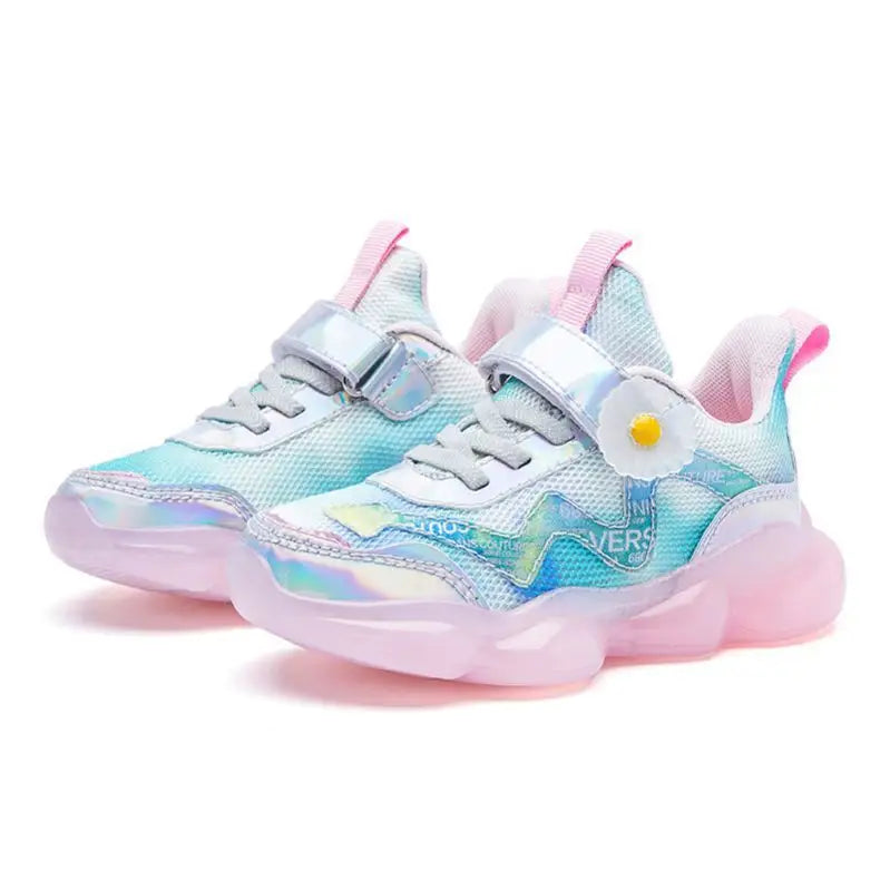 Daisy Crystal Mesh Sneakers - Girlsâ Fashion Shoes