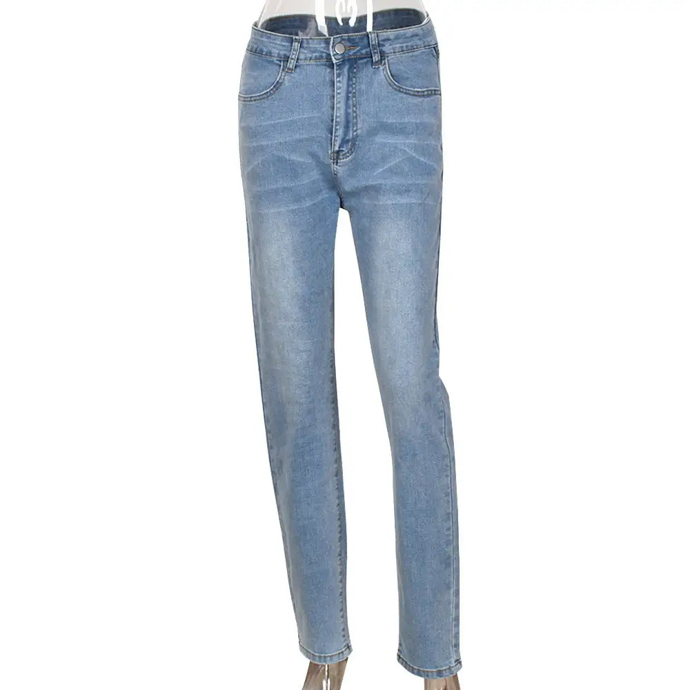 Denim Hollow Stretch Leggings