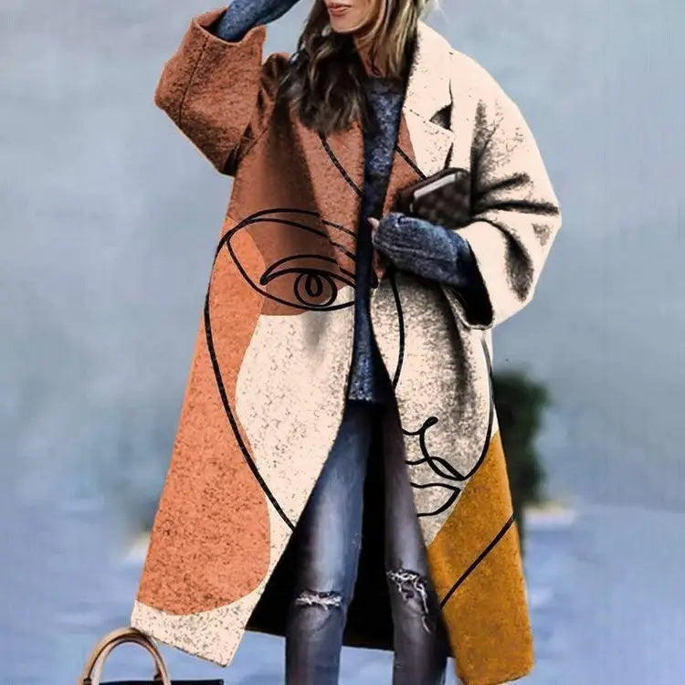 Dragon & Phoenix Woolen Coat - Figure 58 / 4XL
