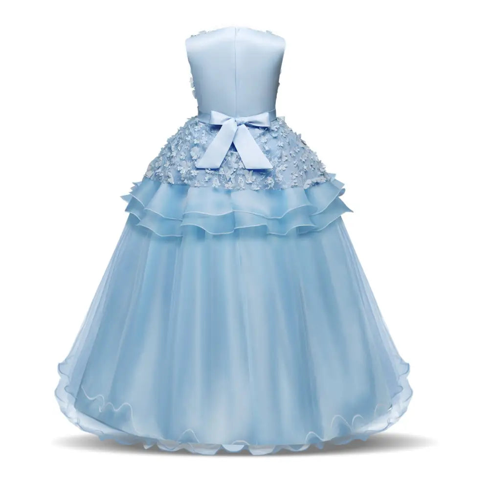 DreamTwirl: Trendy Dress for Teens - Blue / 130cm