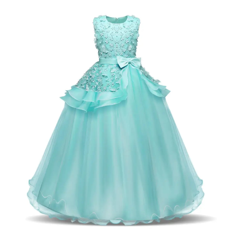 DreamTwirl: Trendy Dress for Teens - Green / 160cm
