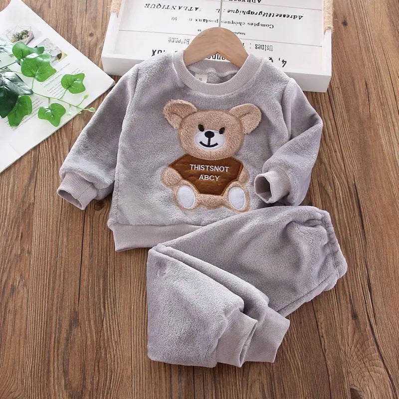 Dreamy Snuggles: Cozy Pajamas & Playtime Suits - Grey / 100cm