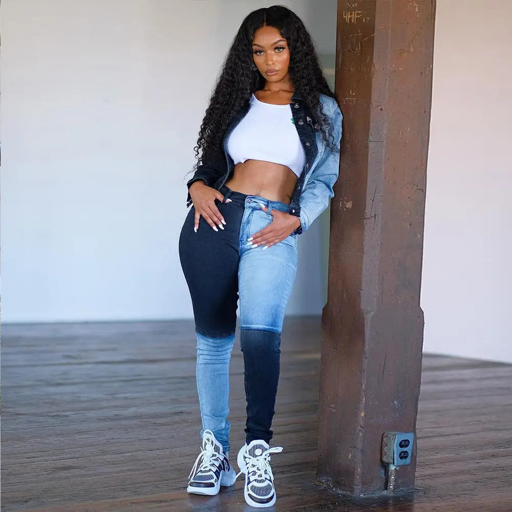 DualTone Denim Jeans