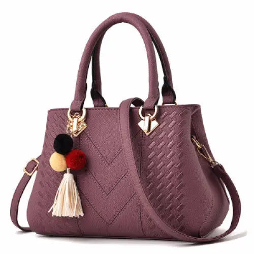 Elegance Luxe: Women’s Crossbody Handbag - Purple