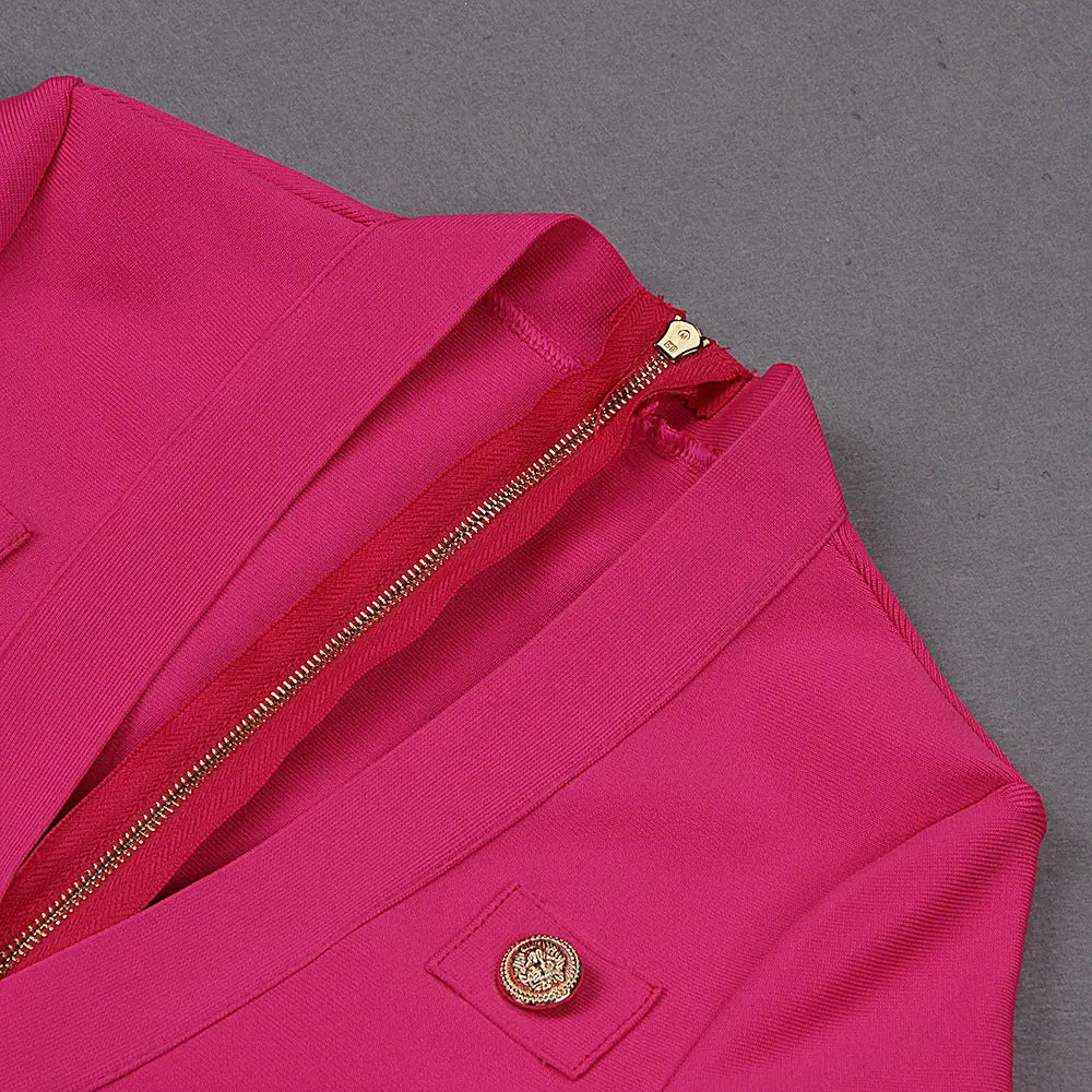Elegance: Slim Fit Long-Sleeve Dress