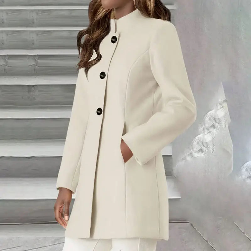 EuAm Slim Fit Wool Coat