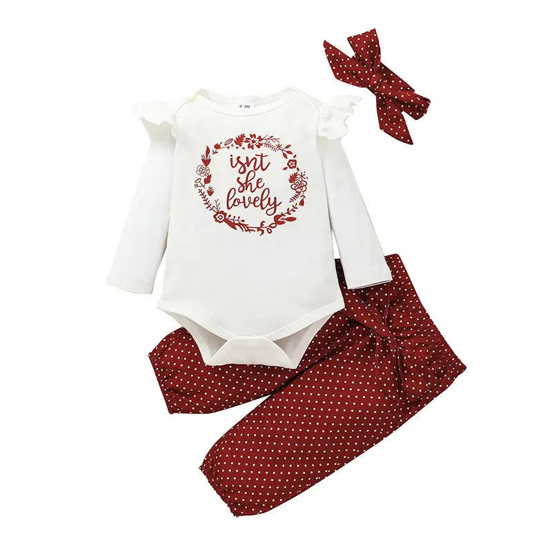 EuroChic Kids: Seasonal Trendy 3-Piece Outfit - HP20133A / 700 3m