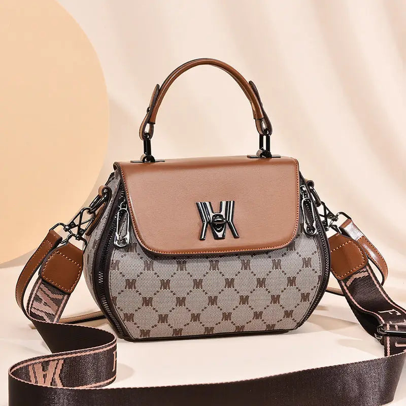 European Style PU Leather Printed Suitcase with Polyester Lining
