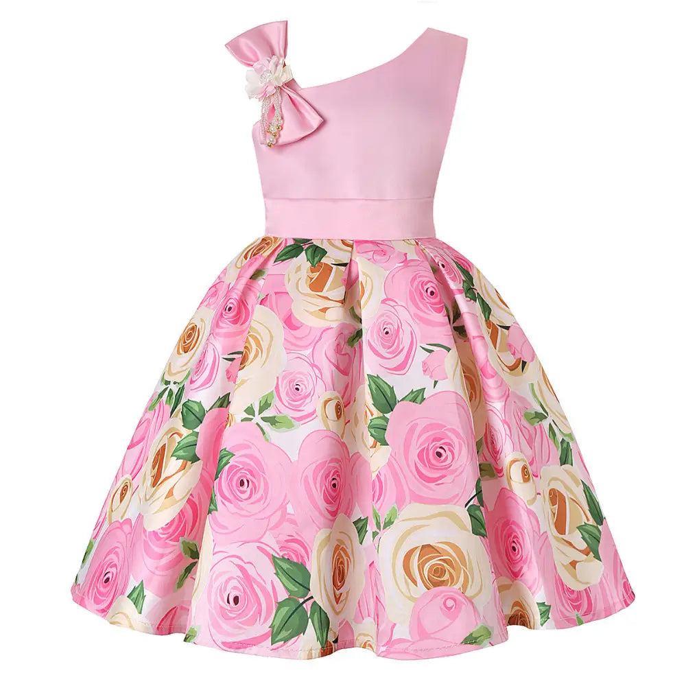 FairyDream: Digital Print Princess Dress - Pink / 100cm