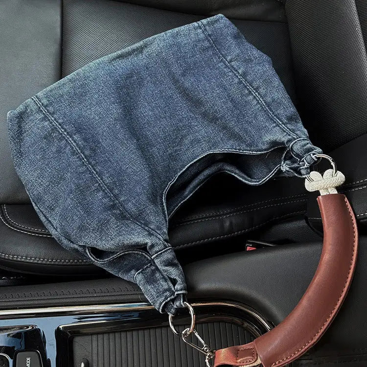 FashBag: Casual Chic Shoulder Bag - Denim Blue