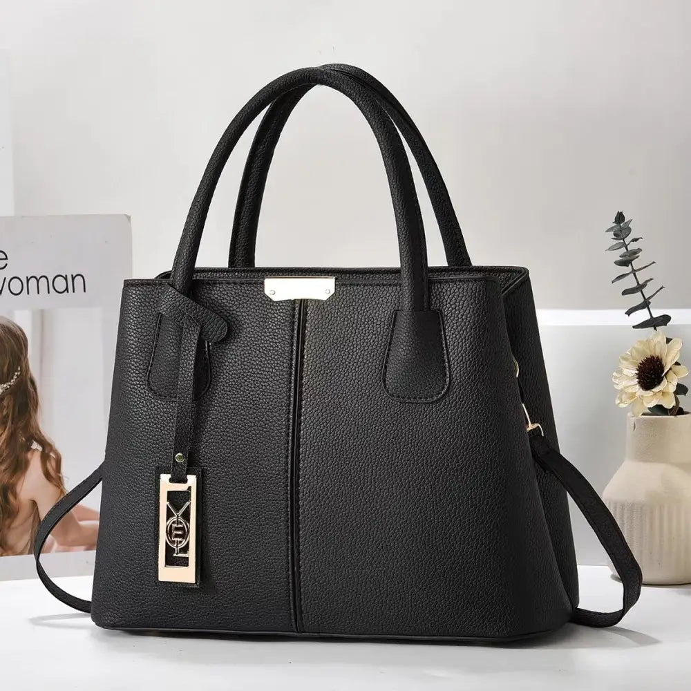 FashionMom Shoulder Bag - Black