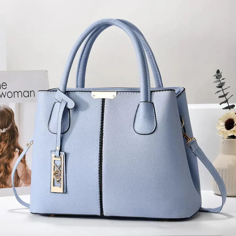 FashionMom Shoulder Bag - Light Blue