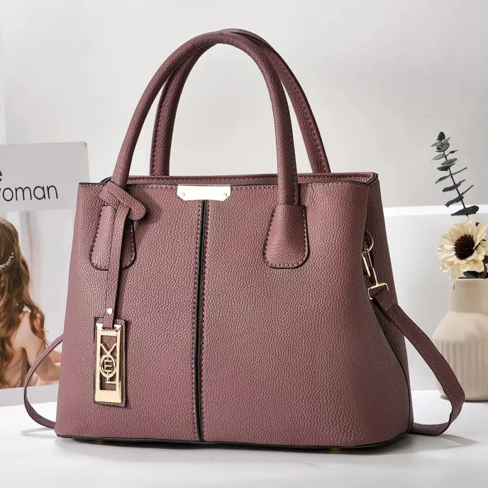 FashionMom Shoulder Bag - Purple