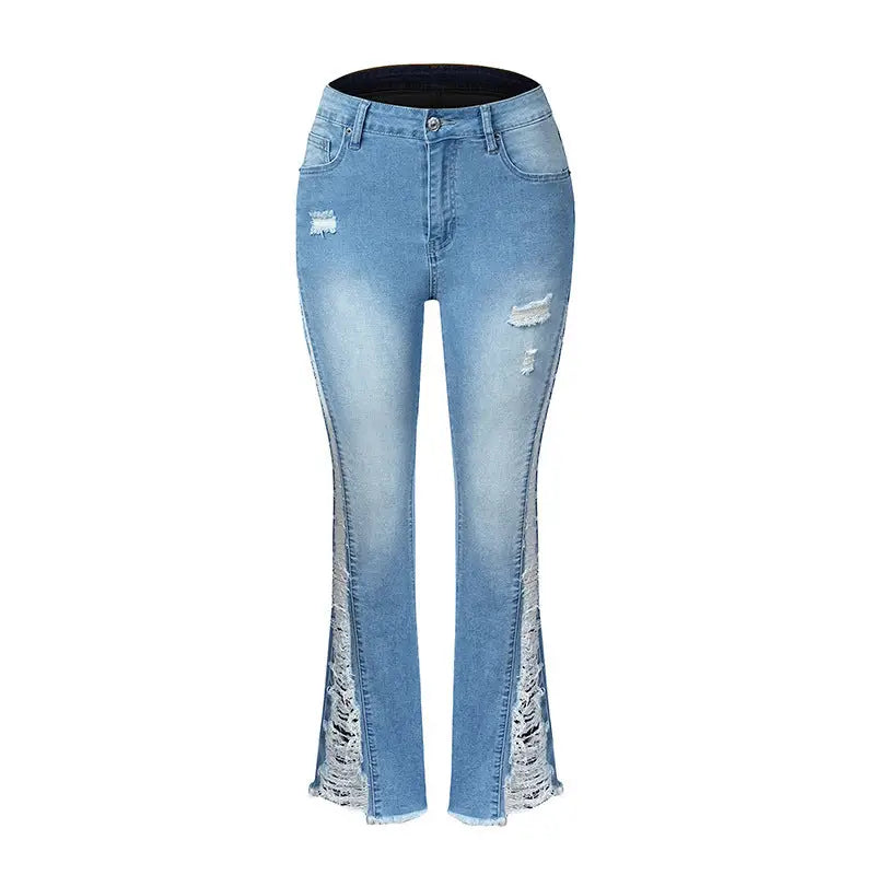 FlareFlex Ripped Jeans