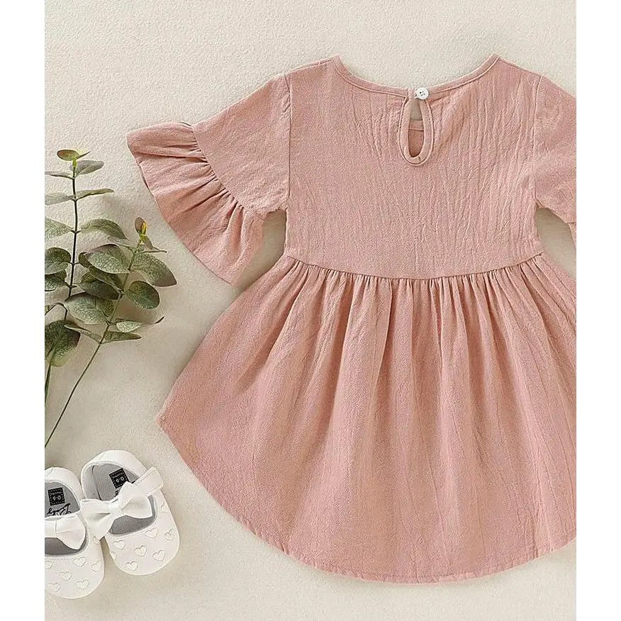 FlareFun: Toddler Cotton Short Sleeve Dress