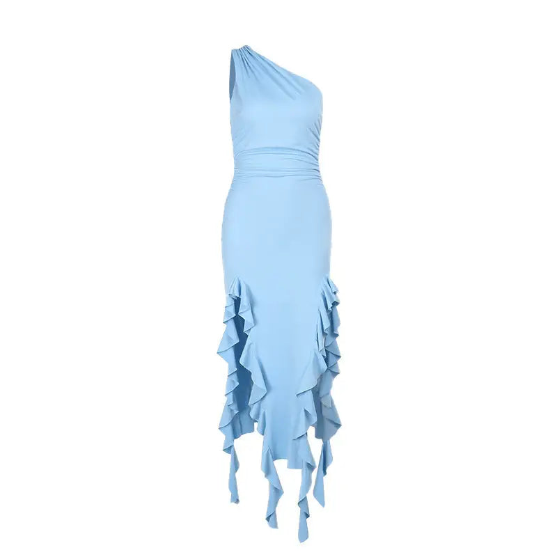 Flirty Ruffle Sling Dress