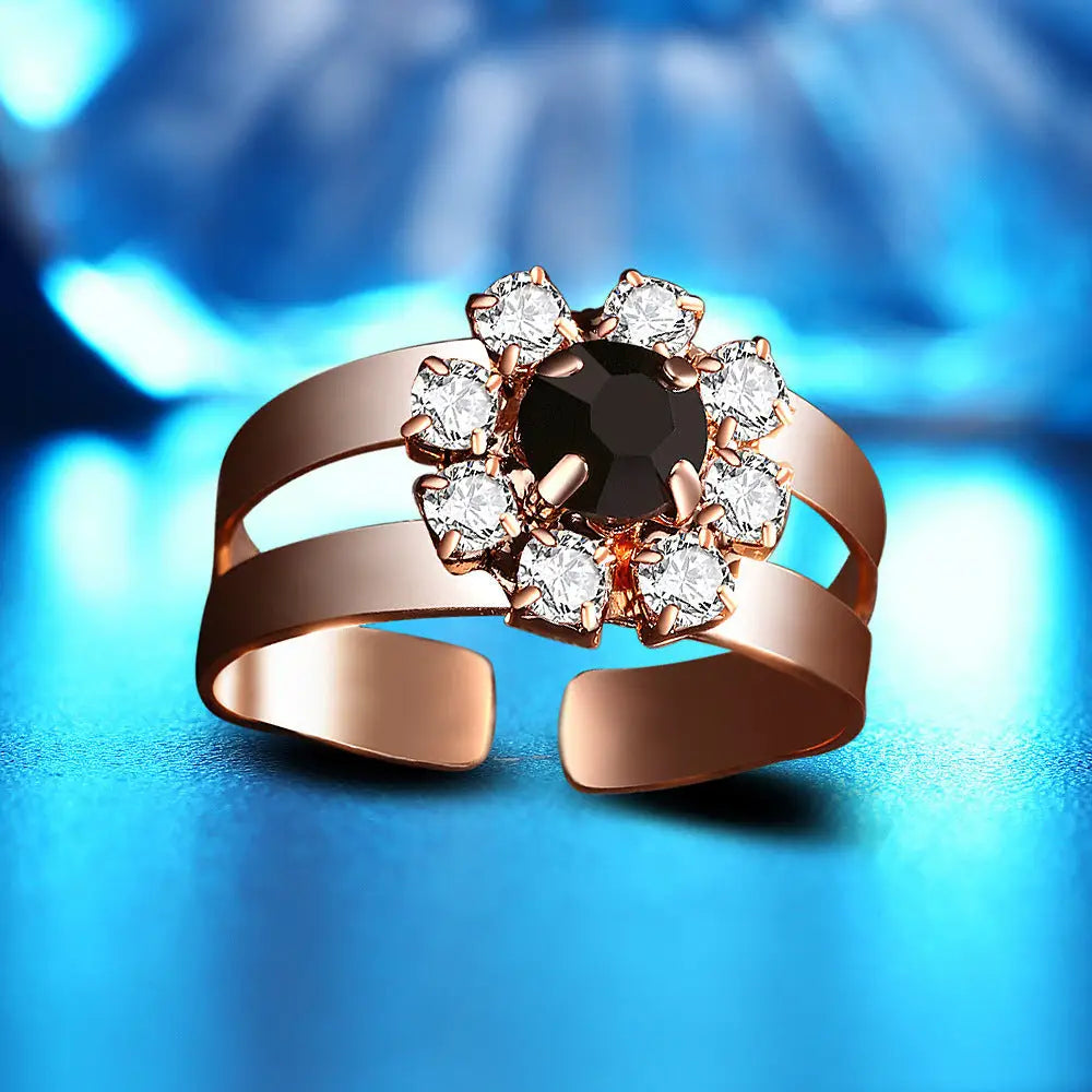 Floral Quartet Jewelry Set - Ring
