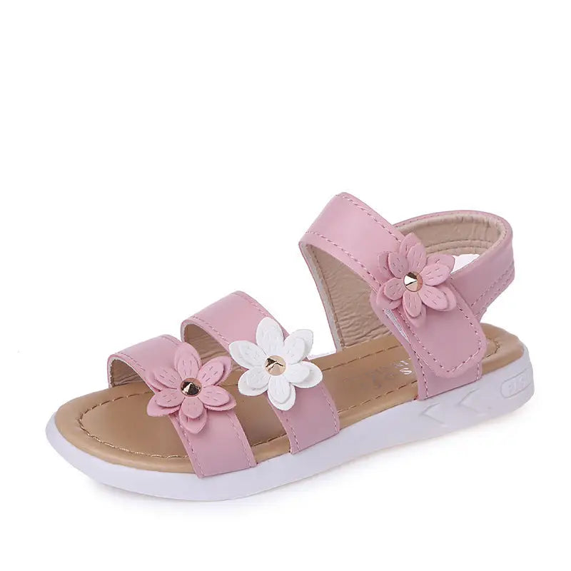 Flower Princess Roman Sandals - Pink / 36