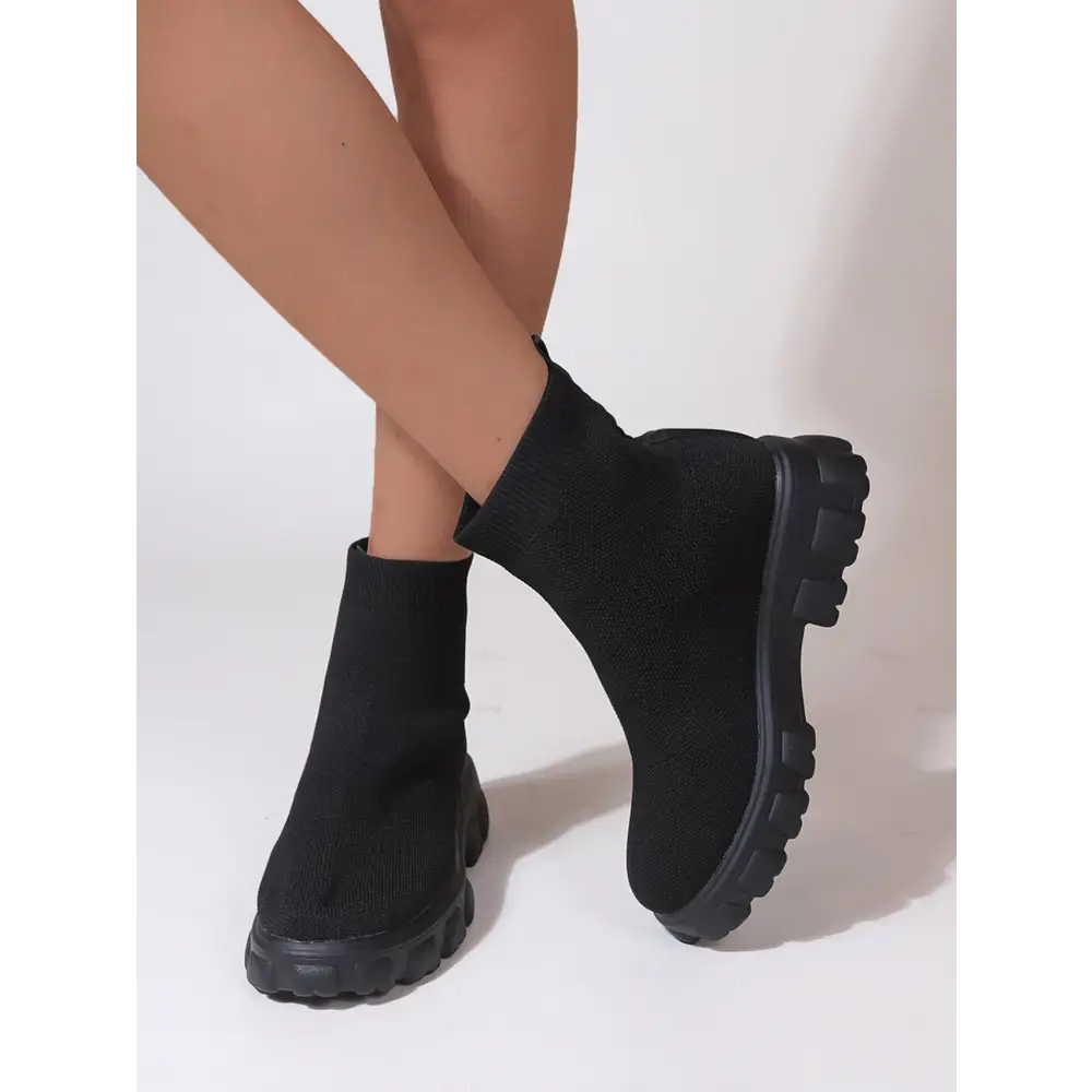 FlyWoven Plus Booties - Euro & US - Black / 35