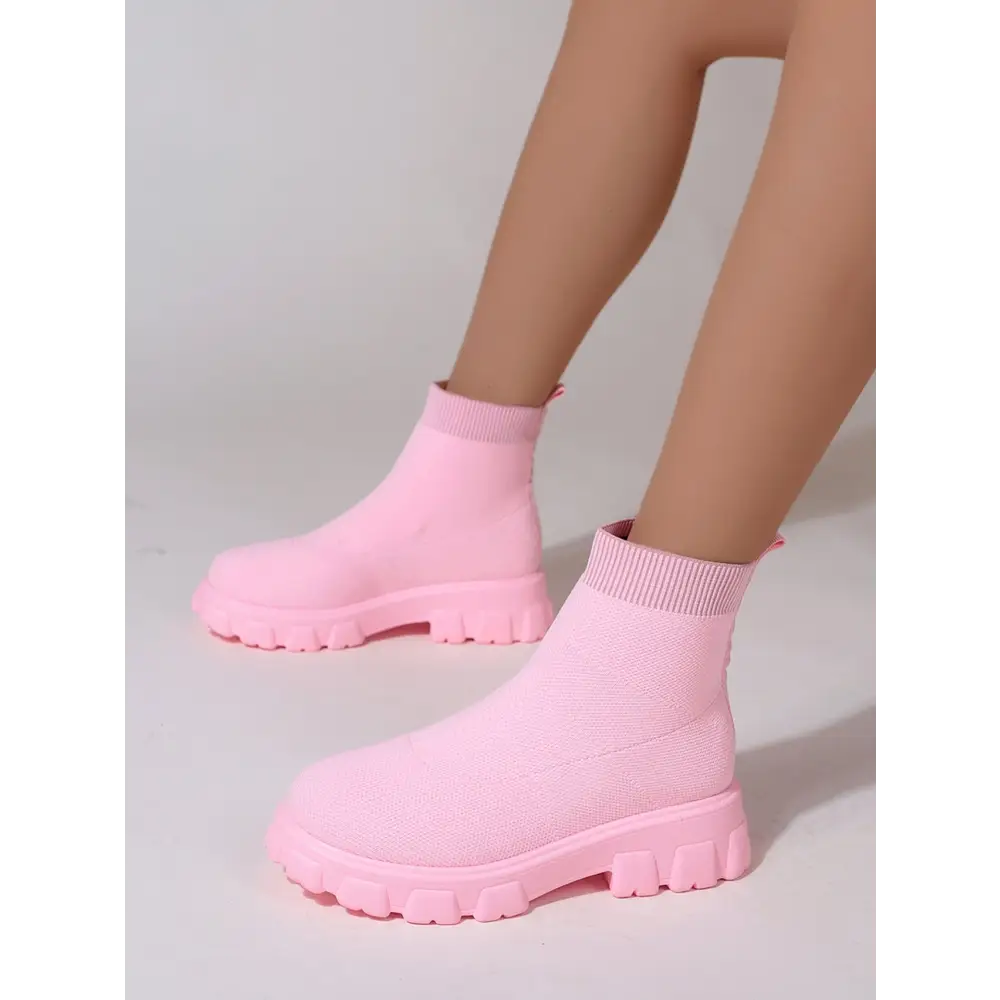FlyWoven Plus Booties - Euro & US - Pink / 35
