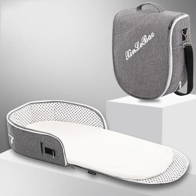 Foldaway Crib Bag - Grey / Comfortable