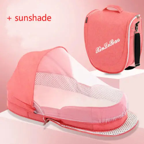 Foldaway Crib Bag - Pink / Flagship