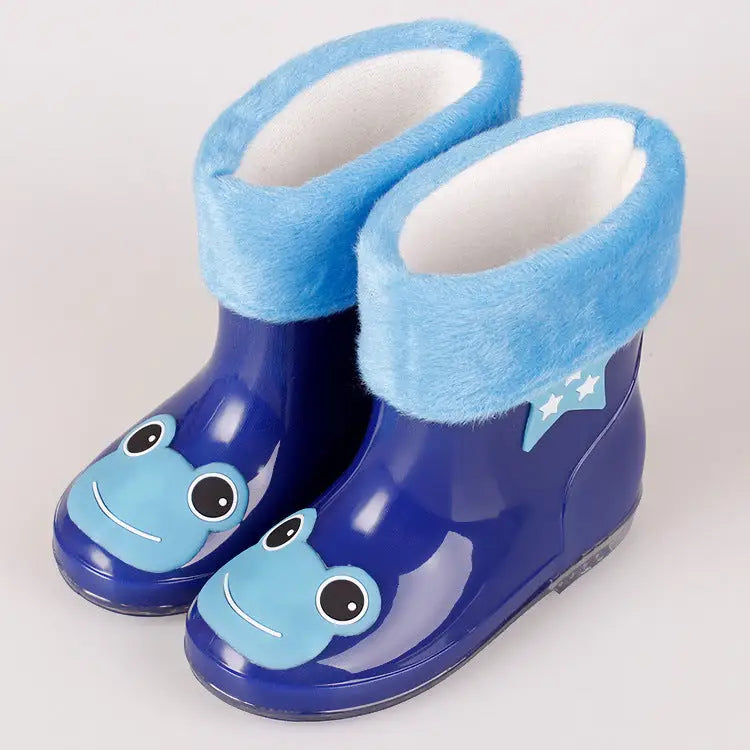 FrostGuard: Cozy Men’s & Kids’ Winter Water Shoes - Dark blue frog / 24yards
