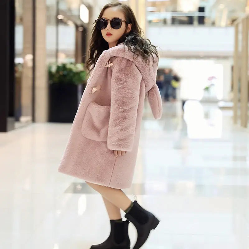 FuzzyPals Kids’ Cozy Faux Fur Coat