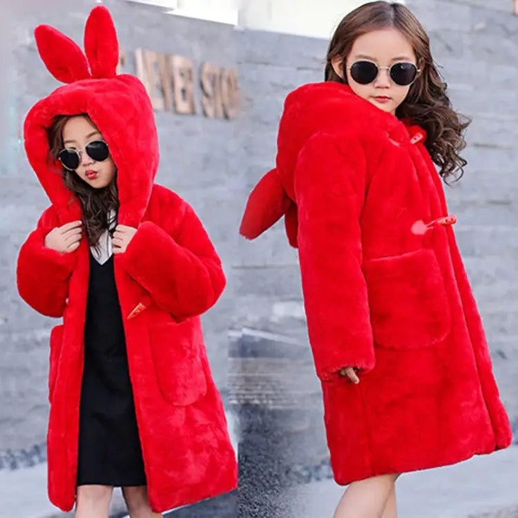 FuzzyPals Kids’ Cozy Faux Fur Coat