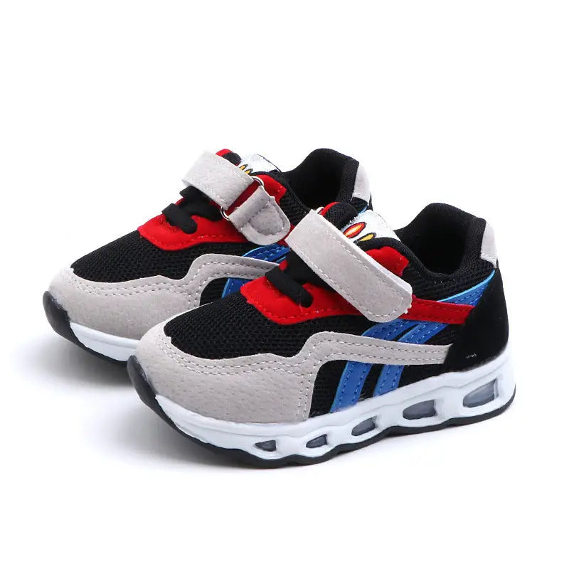 GlowStride Kids’ Airy Run Sneakers